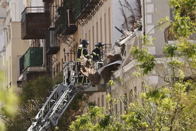 La explosión en Madrid deja «muy dañado» y con «zonas inestables» el edificio afectado