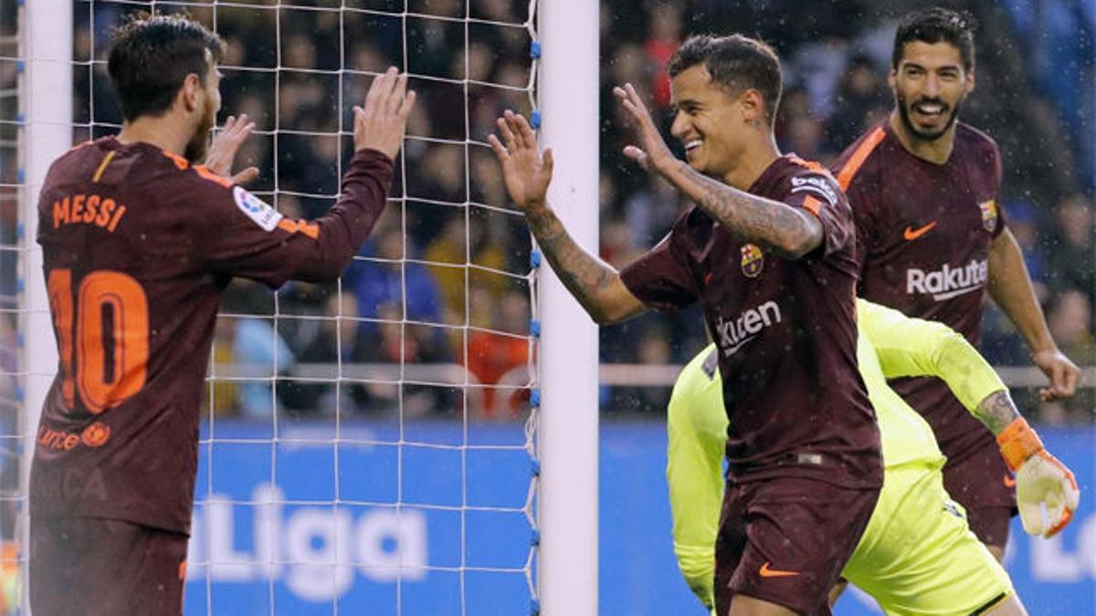 LALIGA | Deportivo - FC Barcelona (2-4): El primer gol de Messi