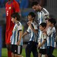 Messi, durante el Argentina - Panamá