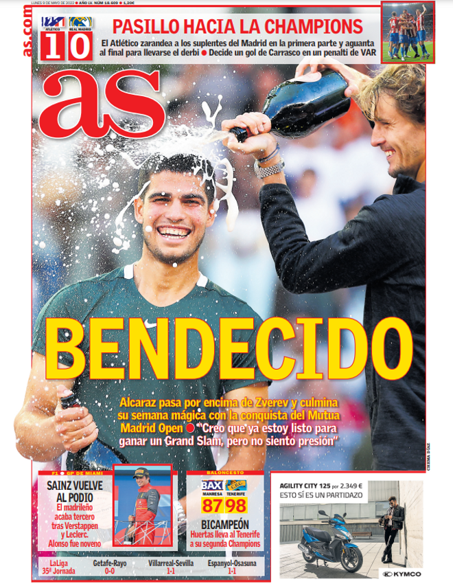 Las portadas de la prensa deportiva de este lunes