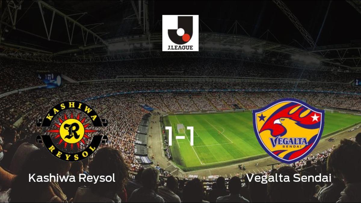 El Kashiwa Reysol y el Vegalta Sendai reparten los puntos tras empatar a uno