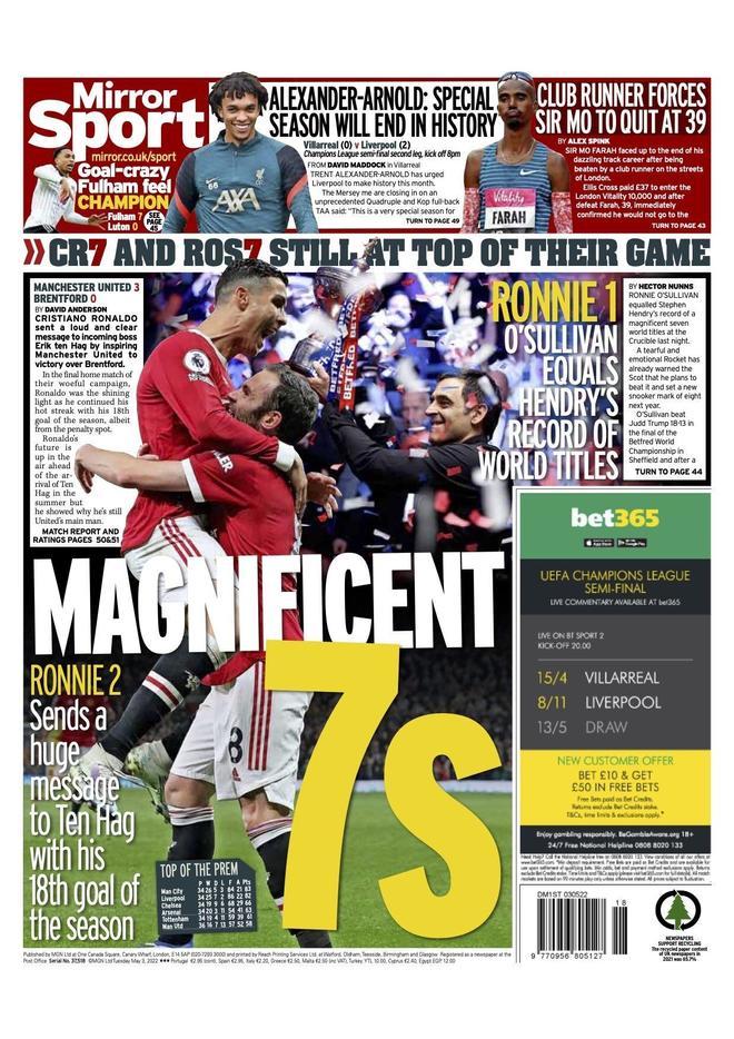 Estas son las portadas de la prensa deportiva de hoy