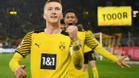 Marco Reus celebra el segundo gol del Dortmund ante el Stuttgart