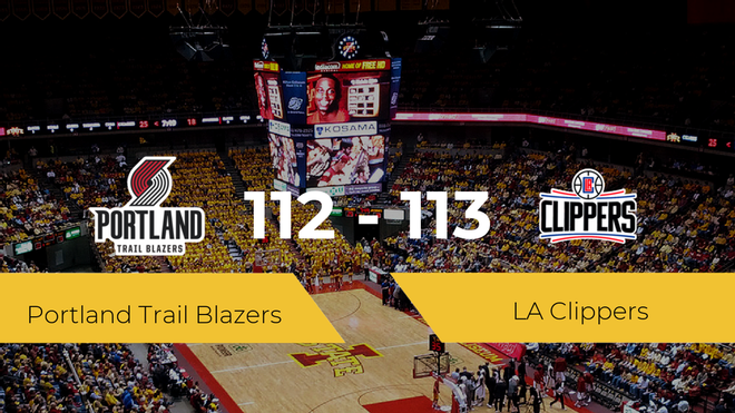 Victoria de LA Clippers ante Portland Trail Blazers por 112-113 Victoria de LA Clippers ante Portland Trail Blazers por 112-113