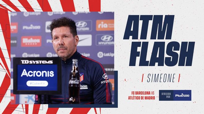 El Cholo Simeone, durante una rueda de prensa El Cholo Simeone, durante una rueda de prensa