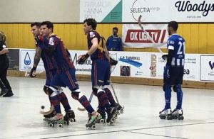 El Barça celebró hasta siete goles en la pista del Taradell El Barça celebró hasta siete goles en la pista del Taradell