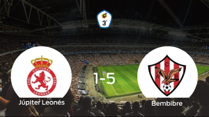 Triunfo del Atl. Bembibre tras golear 1-5 en el estadio del Júpiter Leonés Triunfo del Atl. Bembibre tras golear 1-5 en el estadio del Júpiter Leonés