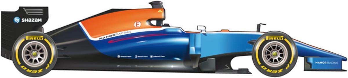 El coche del equipo Manor para el Mundial 2016 de F1