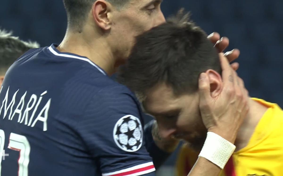 La reacción de Messi tras caer eliminado ante el PSG