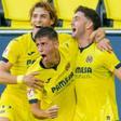 Los jugadores del Villarreal B celebran un gol contra el Amorebieta