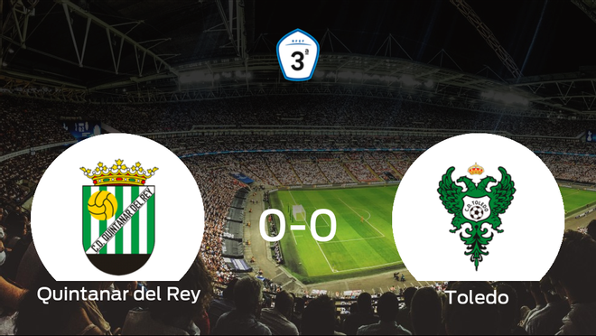 El Quintanar del Rey y el Toledo no encuentran el gol y se reparten los puntos (0-0) El Quintanar del Rey y el Toledo no encuentran el gol y se reparten los puntos (0-0)