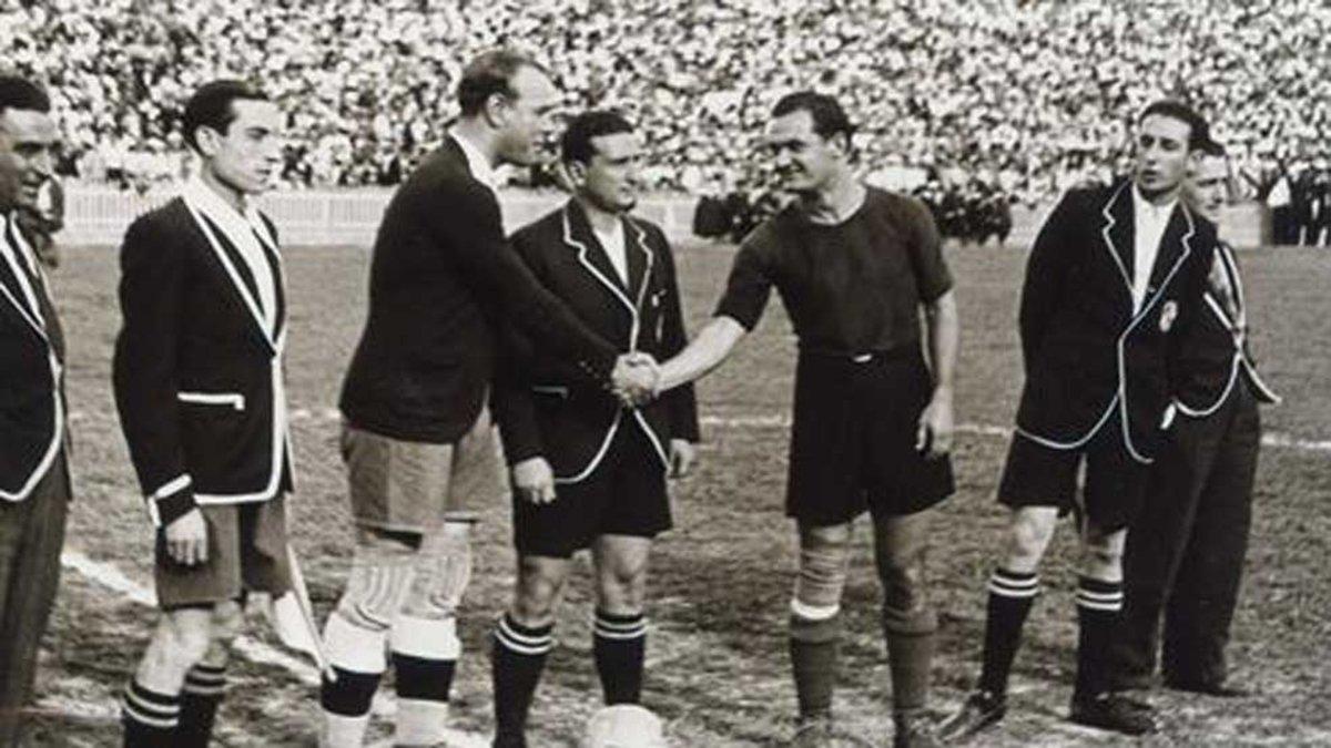 Imagen del último partido jugado por el Barça antes del paréntesis de la guerra