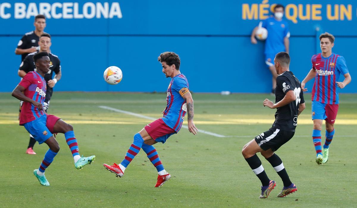 Collado anotó el segundo tanto del Barça ante el Nàstic