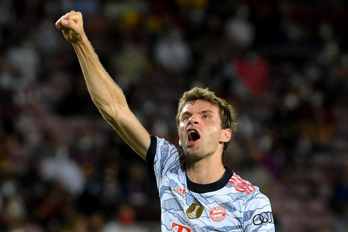 Müller celebra su gol en el Camp Nou Müller celebra su gol en el Camp Nou