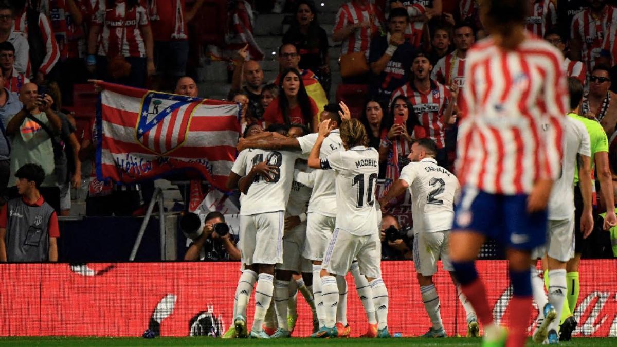 Atlético de Madrid - Real Madrid : La celebración de Rodrygo