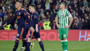 Betis y Valencia empataron a 2 en la ida de la Copa del Rey Betis y Valencia empataron a 2 en la ida de la Copa del Rey