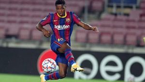 Ansu, nueve y goleador en su segundo clásico Ansu, nueve y goleador en su segundo clásico