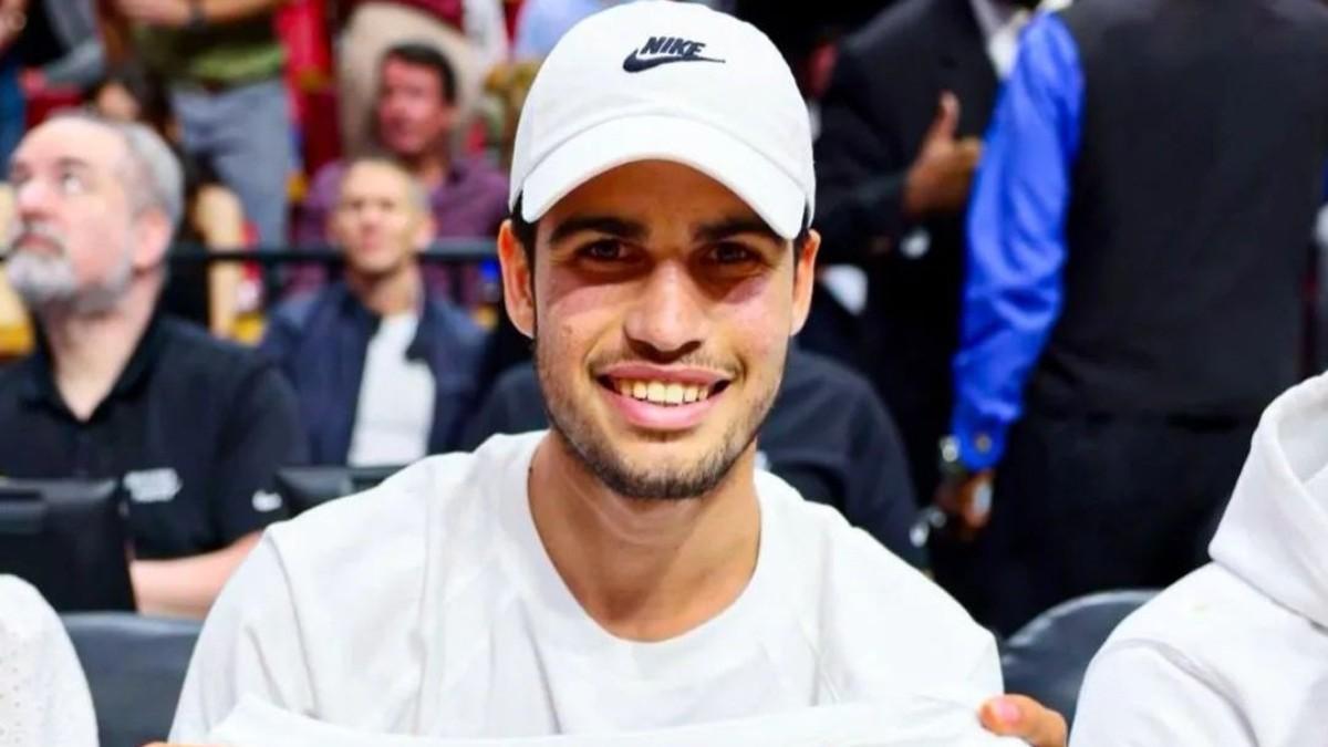 Alcaraz, presentado a la Victoria de los Heat ante los Knicks
