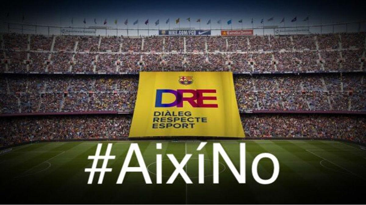 Los empleados del FC Barcelona se solidarizan ante los encarcelamientos de los dirigentes del ANC y Ómnium Cultural