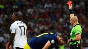 Jérôme Boateng, uno de los jugadores expulsados en Rusia Jérôme Boateng, uno de los jugadores expulsados en Rusia