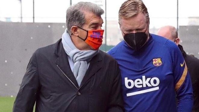 Joan Laporta y Ronald Koeman analizarán el futuro del Barça Joan Laporta y Ronald Koeman analizarán el futuro del Barça