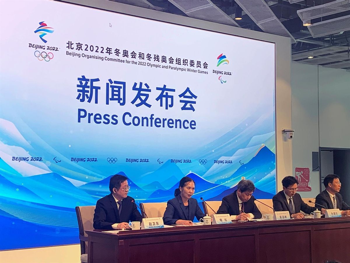 Rueda de prensa del Comité Organizador de los Juegos Olímpicos de Invierno de Pekín 2022. Rueda de prensa del Comité Organizador de los Juegos Olímpicos de Invierno de Pekín 2022.