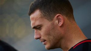 Vermaelen, en un entrenamiento Vermaelen, en un entrenamiento