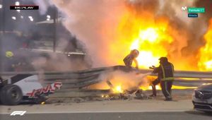 Grosjean sorteó la tragedia en Bahrein Grosjean sorteó la tragedia en Bahrein