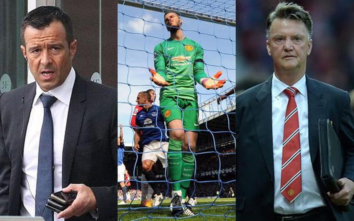 Mendes, De Gea y Van Gaal, las tres piezas que dictarán sentencia en el futuro del portero Mendes, De Gea y Van Gaal, las tres piezas que dictarán sentencia en el futuro del portero
