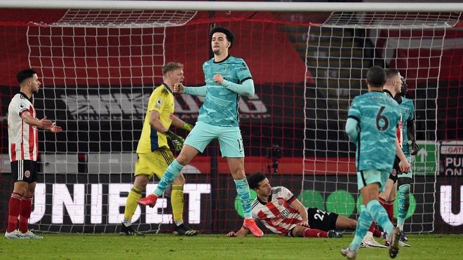 Curtis Jones abrió la lata en Bramall Lane Curtis Jones abrió la lata en Bramall Lane