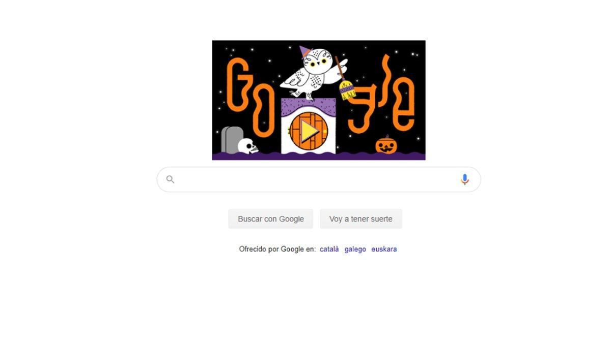 Google presenta su nuevo Doodle para Halloween 2019