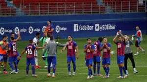 Imagen de archivo del Eibar en el último partido de liga como locales Imagen de archivo del Eibar en el último partido de liga como locales