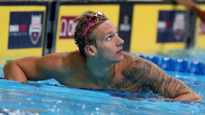 El estadounidense Caeleb Dressel El estadounidense Caeleb Dressel