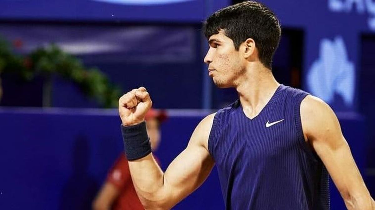 Alcaraz, durante el torneo en Croacia Alcaraz, durante el torneo en Croacia