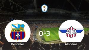 El Alondras se queda con los tres puntos frente al Pontellas (0-3) El Alondras se queda con los tres puntos frente al Pontellas (0-3)