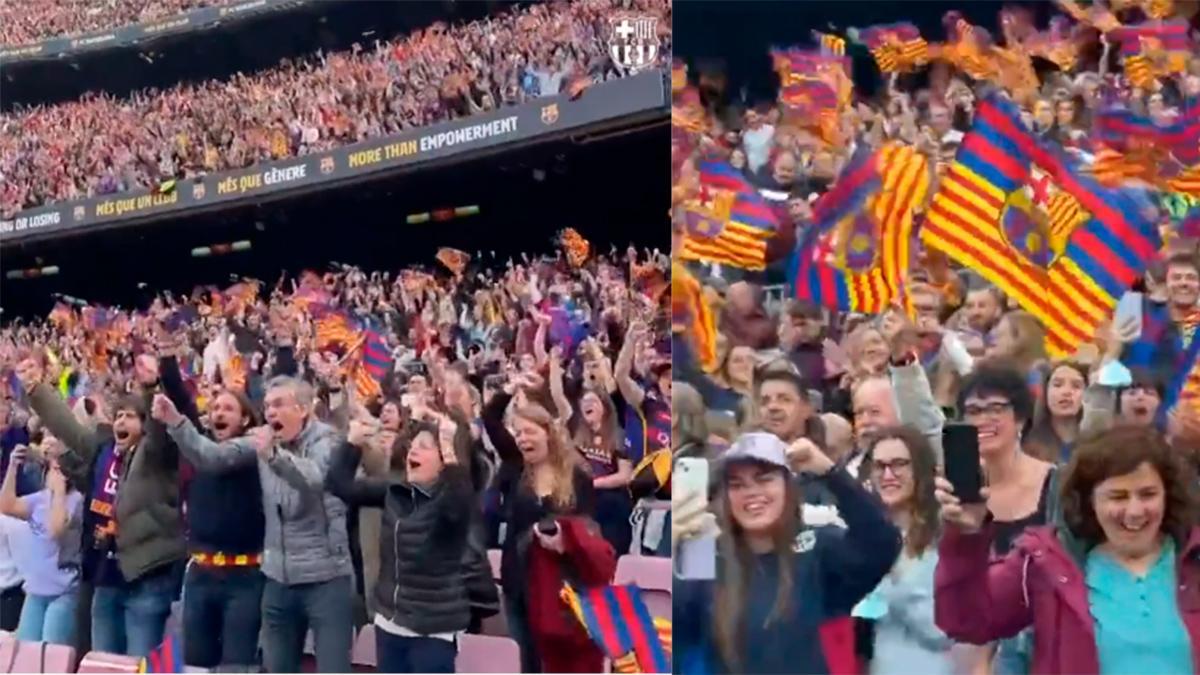 ¡El Camp Nou enloquece con los goles del Barça en la Champions!