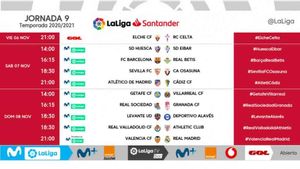 Horarios jornada 9 de LaLiga santander 2020/2021 Horarios jornada 9 de LaLiga santander 2020/2021