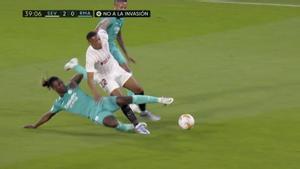 La entrada de Camavinga a Martial