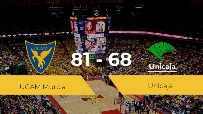 Victoria del UCAM Murcia ante el Unicaja por 81-68 Victoria del UCAM Murcia ante el Unicaja por 81-68