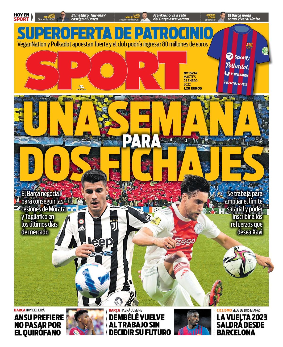Esta es la portada de SPORT Esta es la portada de SPORT