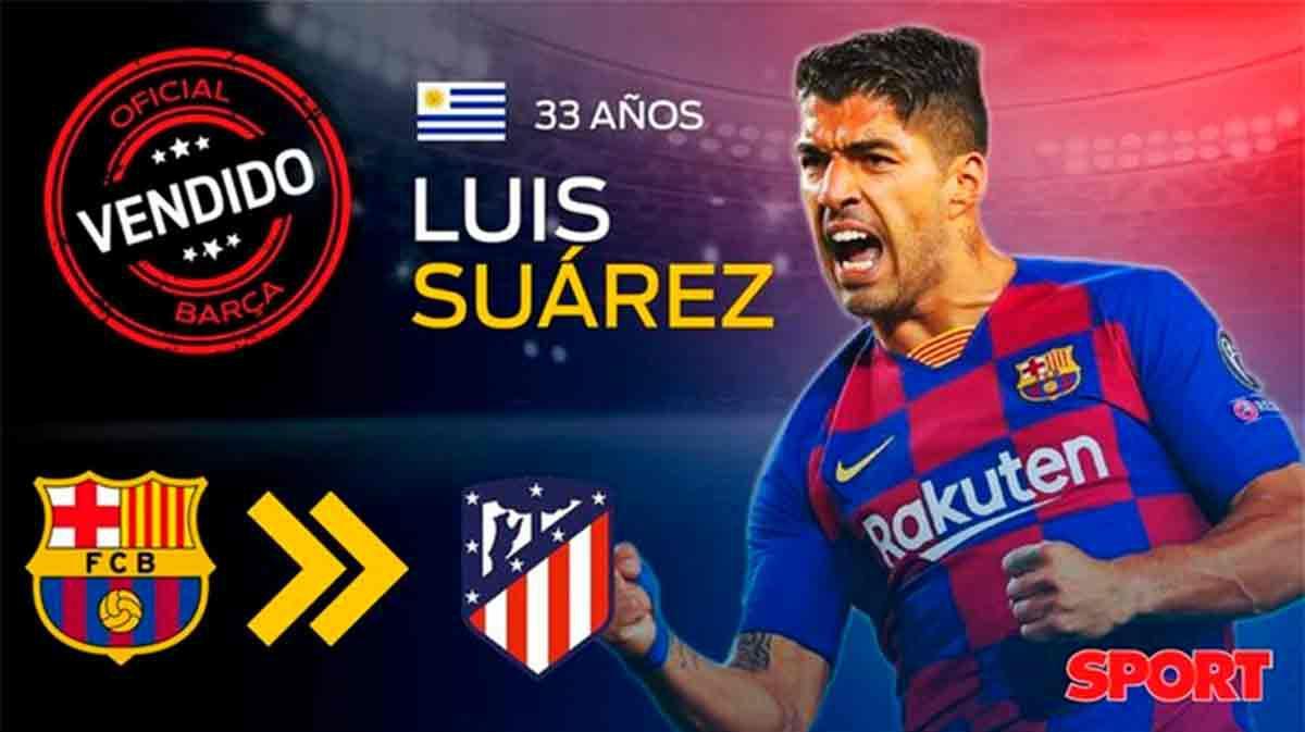 Oficial: Luis Suárez deja el Barça y se marcha al Atlético de Madrid
