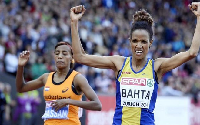 Bahta se adjudicó el oro tras vencer en los metros finales a la holandesa Hassan Bahta se adjudicó el oro tras vencer en los metros finales a la holandesa Hassan