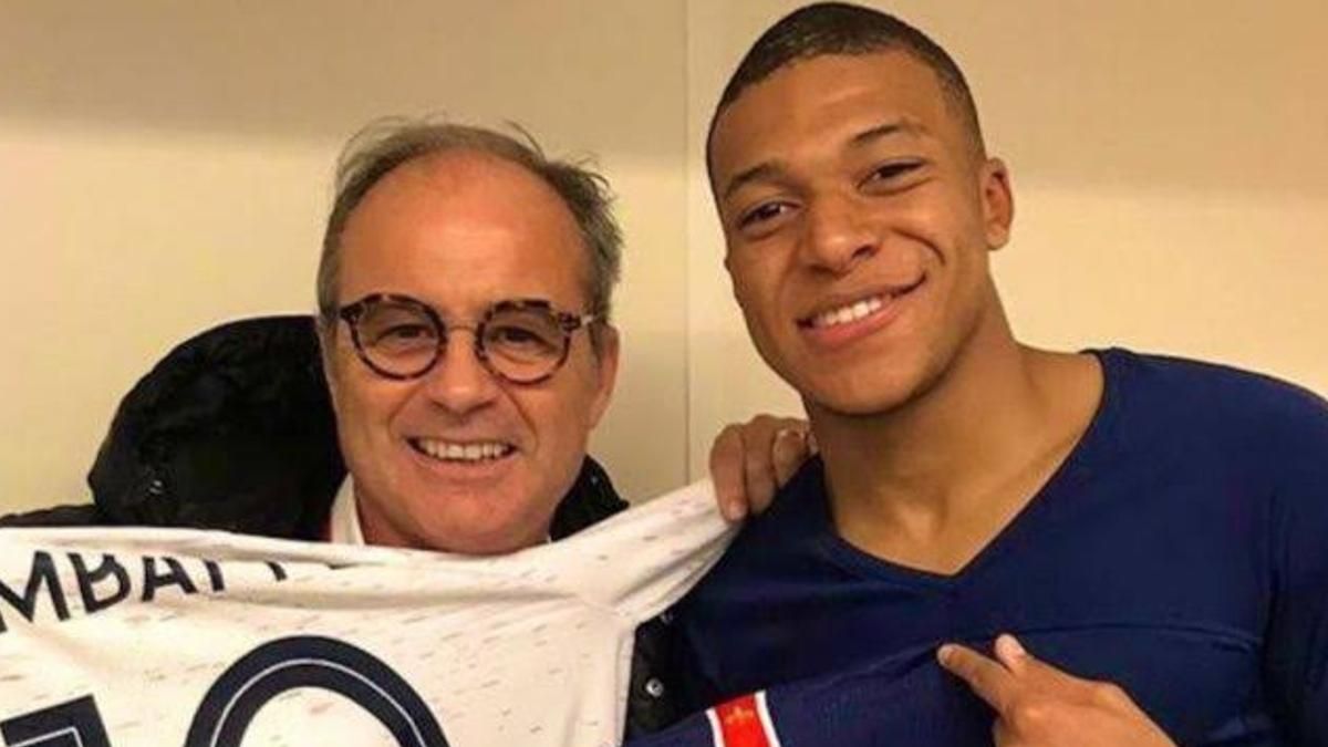 Luis Campos junto a Mbappé Luis Campos junto a Mbappé