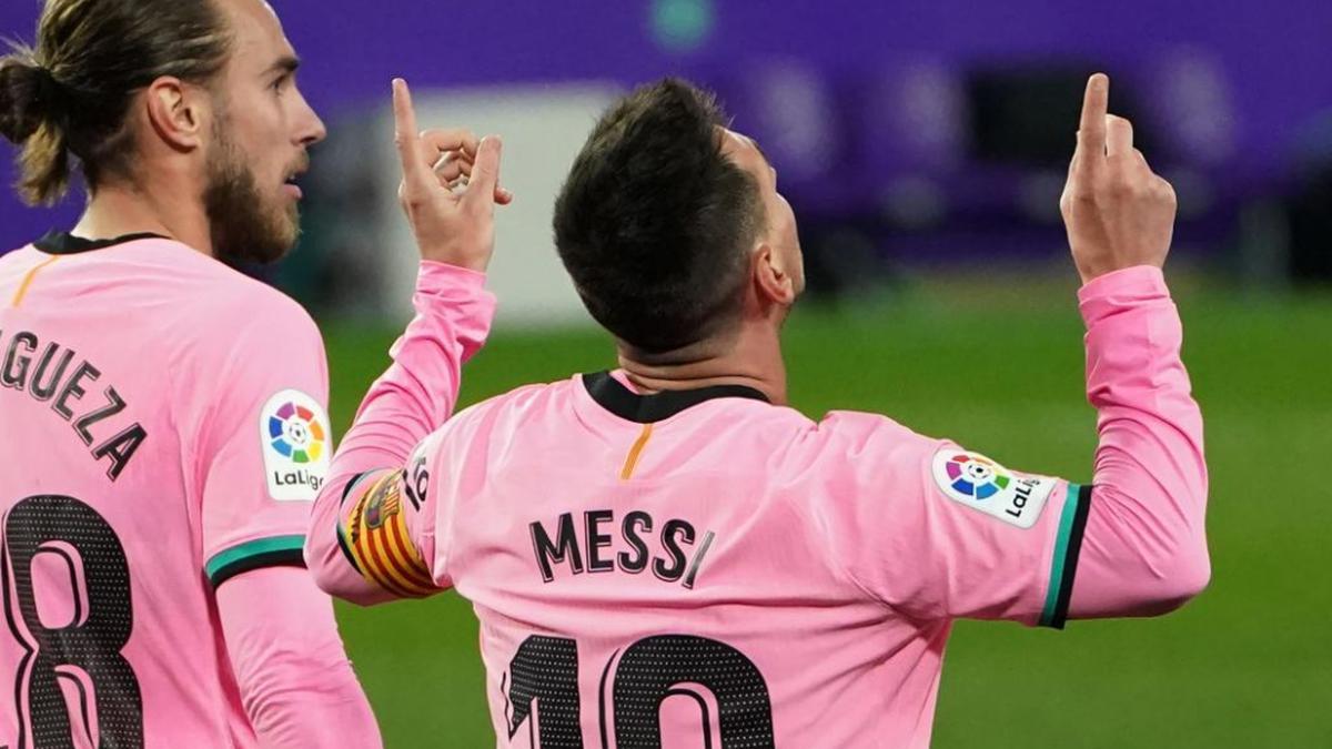 Messi sentenció la victoria del Barcelona sobre el Valladolid en la última fecha