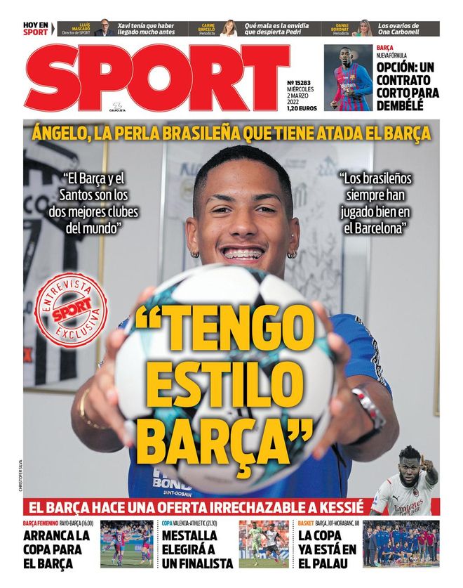 Esta es la portada SPORT