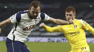 Harry Kane, durante un lance del encuentro con Reed Harry Kane, durante un lance del encuentro con Reed