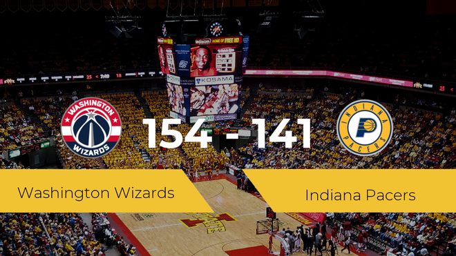 Victoria de Washington Wizards ante Indiana Pacers por 154-141 Victoria de Washington Wizards ante Indiana Pacers por 154-141