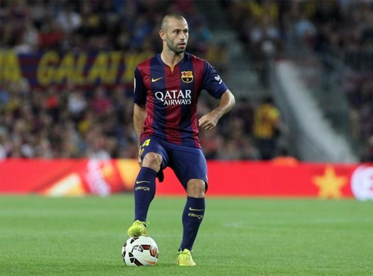 Mascherano, en el Camp Nou Mascherano, en el Camp Nou