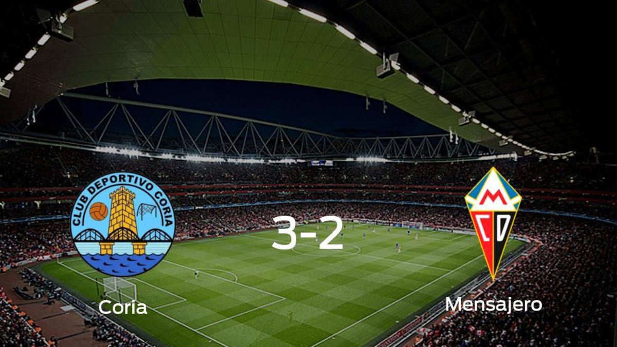 El Coria consigue los tres puntos ante el Mensajero (3-2) El Coria consigue los tres puntos ante el Mensajero (3-2)