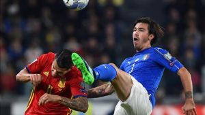 Romagnoli debutó con la selección frente a España. Romagnoli debutó con la selección frente a España.